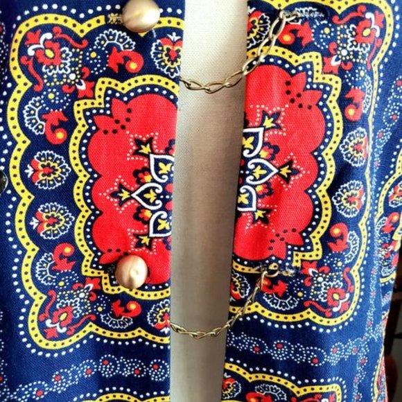 Vintage 60s Psychedelic Chain Vest - Picture 5 of 6